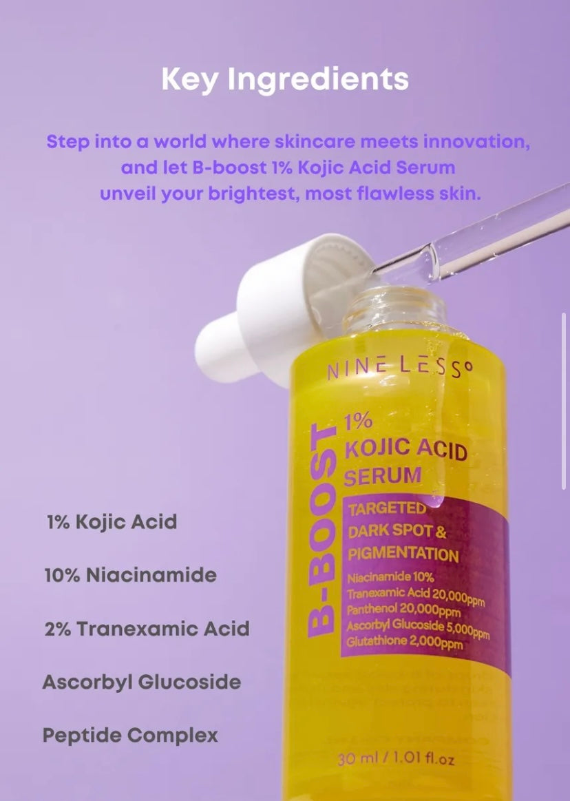 NINELESS - B-Boost 1% Kojic Acid Serum