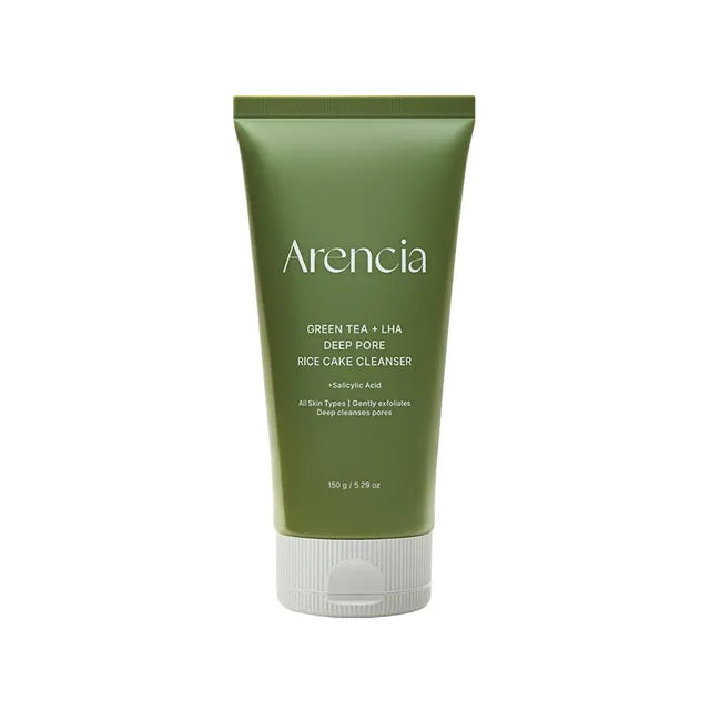 Arencia - Green Tea + LHA Deep Pore Rice Cake Cleanser