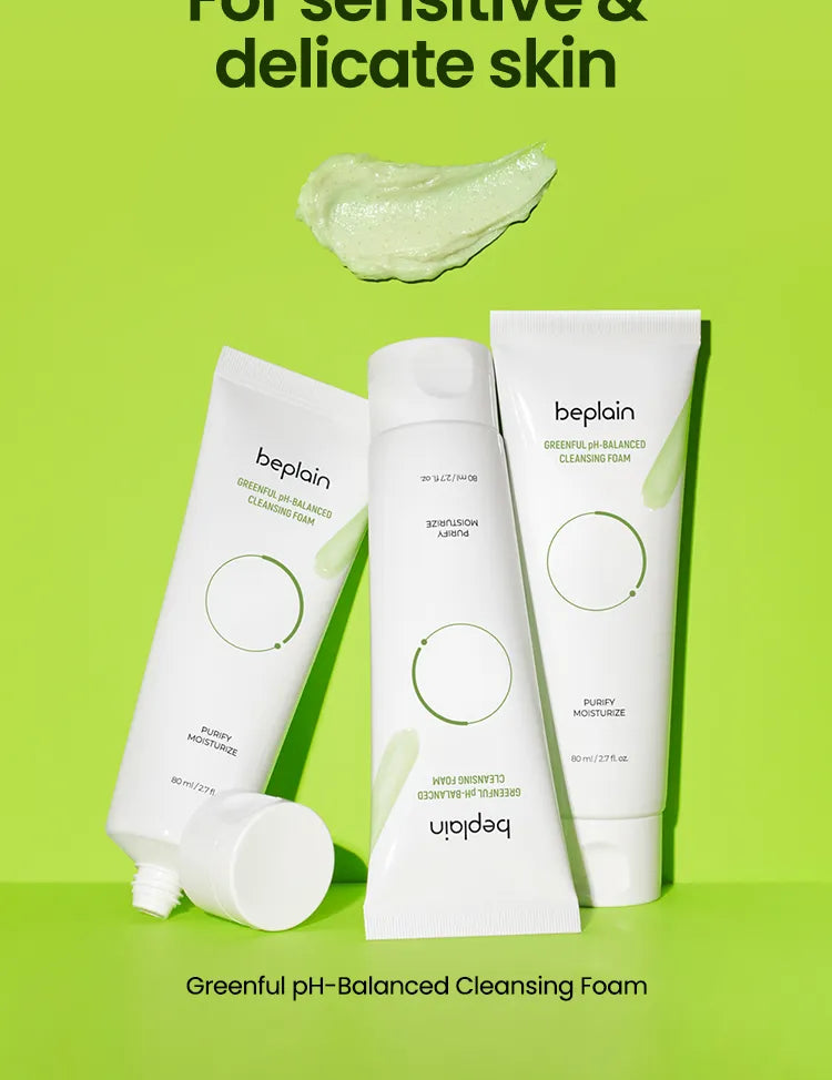 beplain - Mung Bean Ph-balanced Cleansing Foam