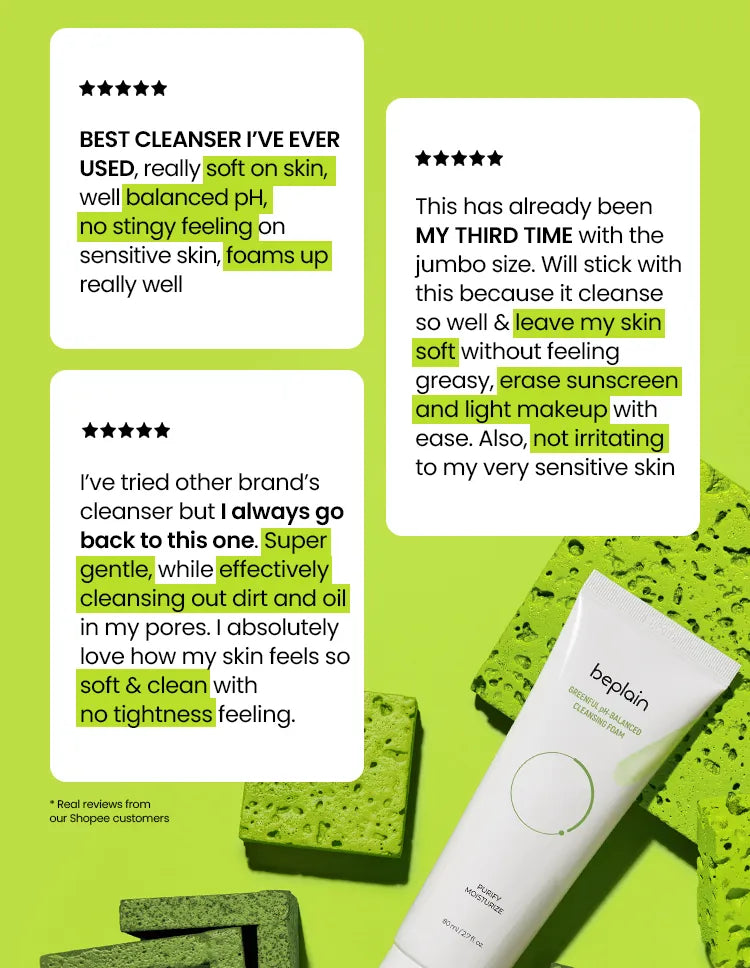 beplain - Mung Bean Ph-balanced Cleansing Foam