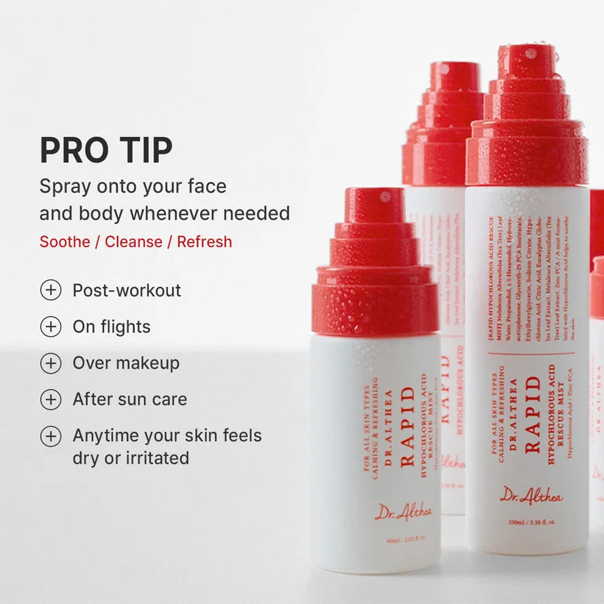 Dr. Althea - Rapid Hypochlorous Acid Rescue Mist