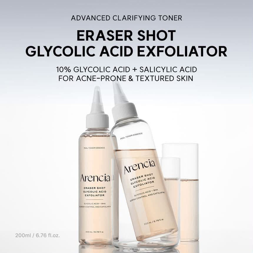 Arencia Eraser Shot Glycolic Acid Exfoliator (Toner)