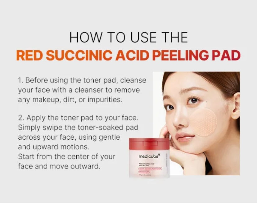 medicube - Red Succinic Acid Peeling Pad
