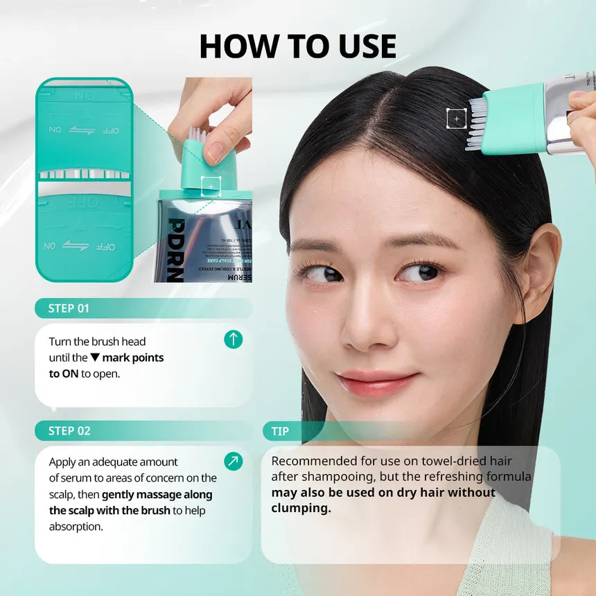 VT - PDRN Reedle Shot Brush Hair Serum
