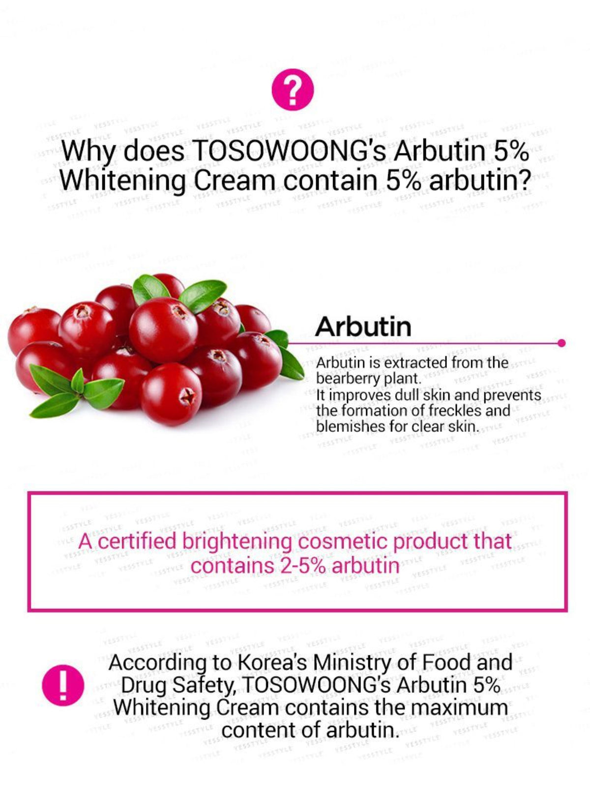 Tosowong Alpha Arbutin Cream 7%