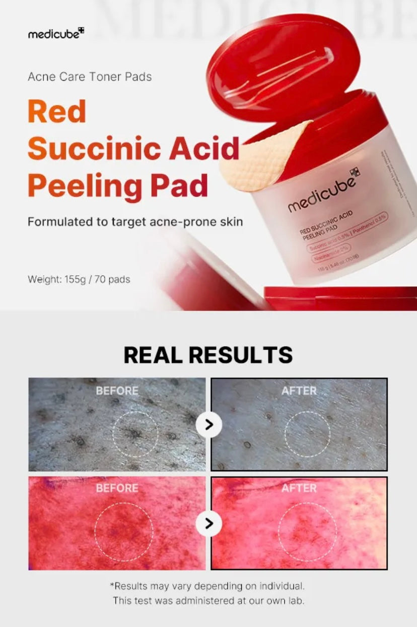 medicube - Red Succinic Acid Peeling Pad