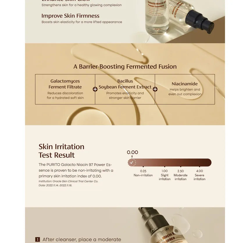 Purito SEOUL - Galacto Niacin 97 Power Essence 60ml