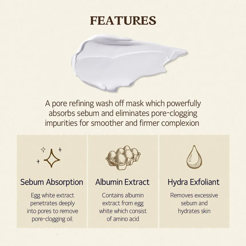 SKINFOOD - Egg White Pore Mask