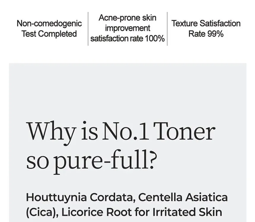 numbuzin - No.1 Pure-Full Calming Herb Toner - Image 3