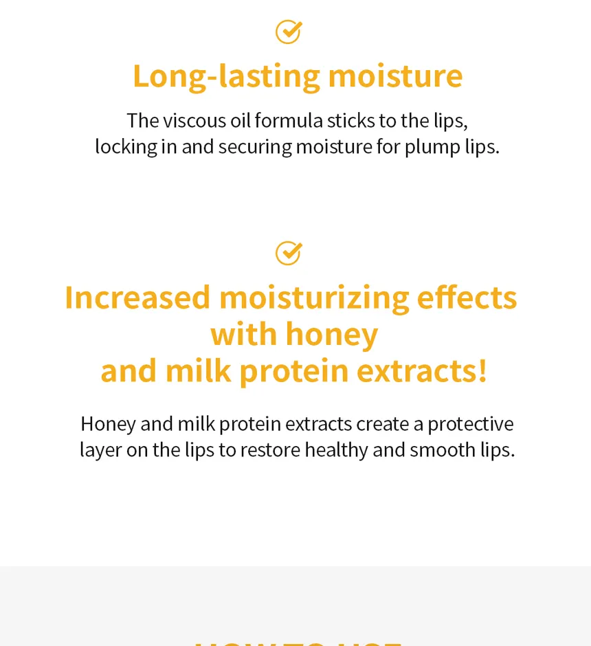 A'PIEU - Honey & Milk Lip Oil - Image 3