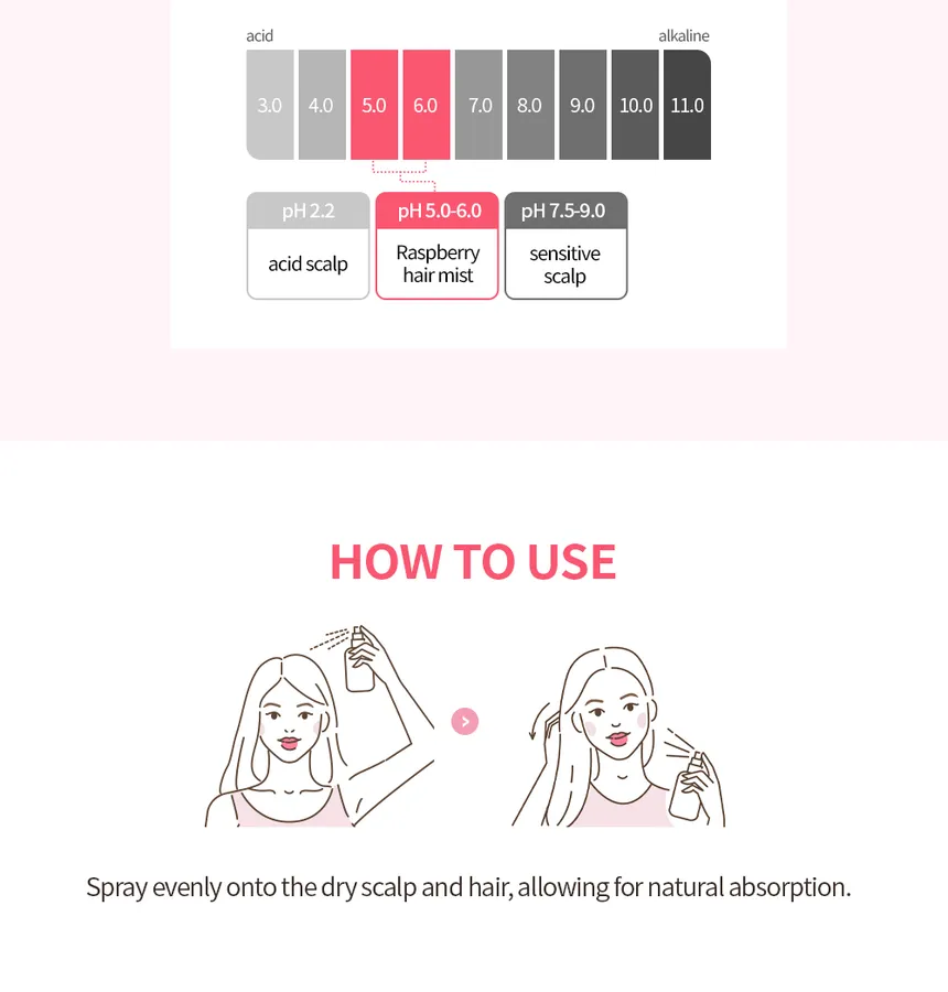 A'PIEU - Raspberry Vinegar Hair Mist - Image 4