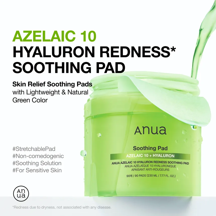 Anua - Azelaic 10 Hyaluron Redness Soothing Pad - Image 2