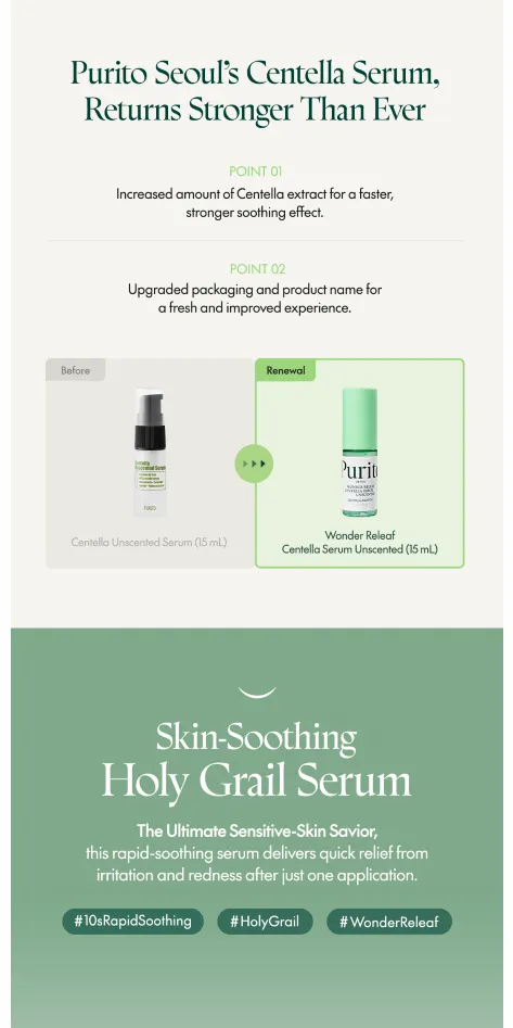 Purito SEOUL - Wonder Releaf Centella Serum Unscented Mini - Image 2