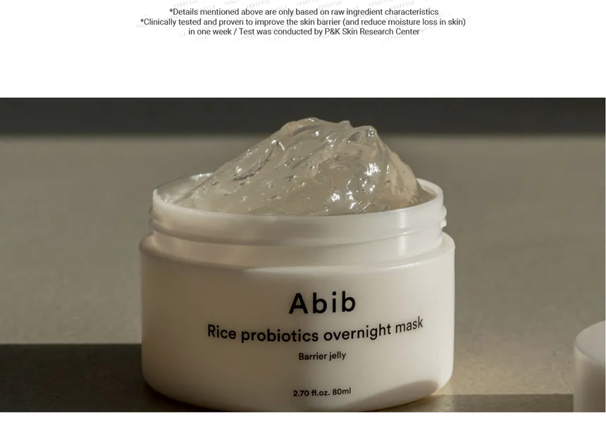 Abib - Rice Probiotics Overnight Mask Barrier Jelly - Image 3