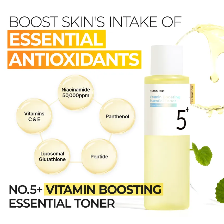 Numbuzin - No.5+ Glutathione Vitamin Boosting Essential Toner - Image 2