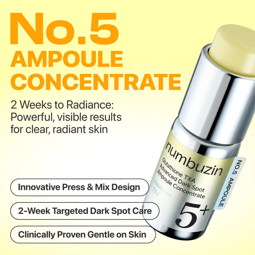 numbuzin - No.5 Glutathione TXA Advanced Dark Spot Ampoule Concentrate - Image 2