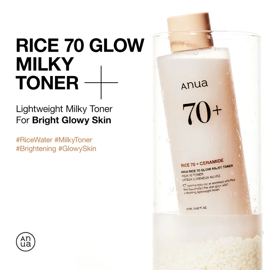 Anua - Rice 70 Glow Milky Toner 150ml - Image 2